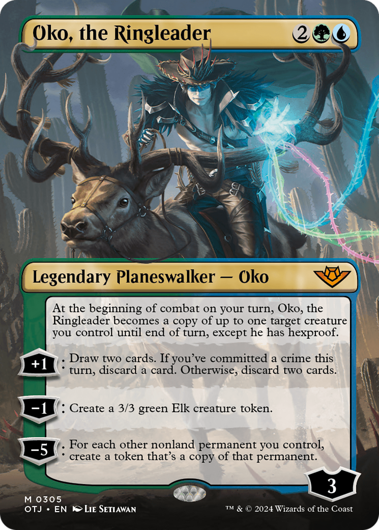 Oko, the Ringleader (OTJ-305) - Outlaws of Thunder Junction (Borderless) Foil - Poke-Collect