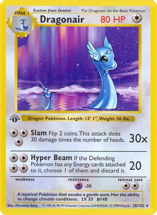 Dragonair 18 - Base Set Shadowless Unlimited - Poke-Collect