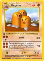 Dugtrio 19 - Base Set Shadowless 1st Edition - Poke-Collect