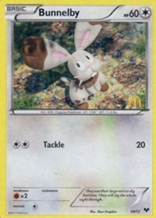 Bunnelby 10/12 - McDonalds Collection 2014 Holofoil - Poke-Collect