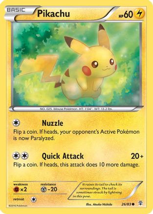 Pikachu 26/83 - Generations Reverse Holofoil - Poke-Collect