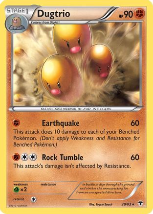 Dugtrio 39/83 - Generations Reverse Holofoil - Poke-Collect