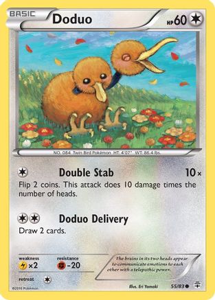 Doduo 55/83 - Generations Reverse Holofoil - Poke-Collect