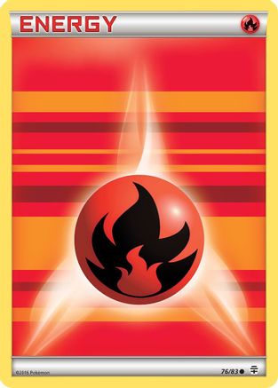 Fire Energy 76/83 - Generations Reverse Holofoil - Poke-Collect