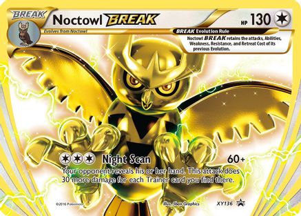 Noctowl BREAK XY136/211 - XY Black Star Promos Holofoil - Poke-Collect