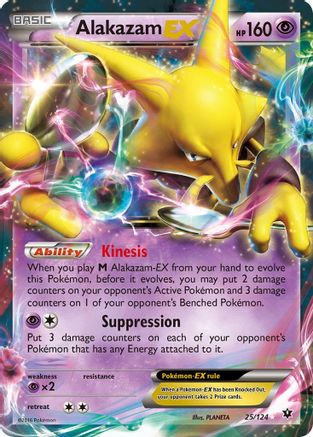 Alakazam-EX 25/124 - Fates Collide Holofoil - Poke-Collect