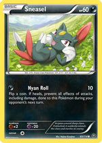 Sneasel 60/114 - Steam Siege Reverse Holofoil - Poke-Collect