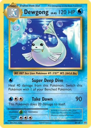 Dewgong 29/108 - Evolutions Reverse Holofoil - Poke-Collect
