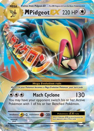 M Pidgeot-EX 65/108 - Evolutions Holofoil - Poke-Collect