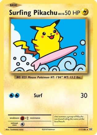 Surfing Pikachu 111/108 - Evolutions - Poke-Collect