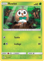 Rowlet 9/149 - Sun & Moon Reverse Holofoil - Poke-Collect
