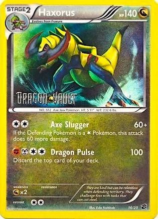 Haxorus - 16/20 (Dragon Vault) 16 - Blister Exclusives Holofoil - Poke-Collect