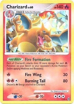 Charizard - 1/99 (Cracked Ice Holo) 1 - Miscellaneous Cards & Products Holofoil - Poke-Collect