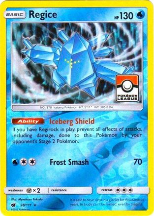 Regice - 28/111 (Pokemon League) 28 - League & Championship Cards Reverse Holofoil - Poke-Collect