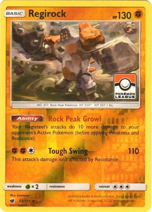 Regirock - 53/111 (Pokemon League) 53 - League & Championship Cards Reverse Holofoil - Poke-Collect
