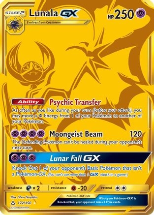 Lunala-GX 172/156 - Ultra Prism Holofoil - Poke-Collect