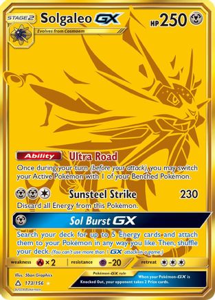 Solgaleo-GX 173/156 - Ultra Prism Holofoil - Poke-Collect