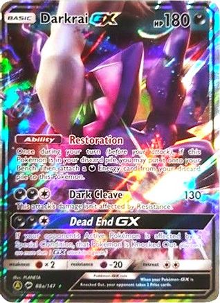 Darkrai-GX 88a/147 - Burning Shadows Holofoil - Poke-Collect