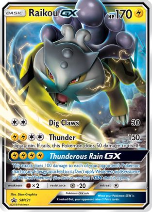 Raikou-GX SM121/248 - SM Black Star Promos Holofoil - Poke-Collect