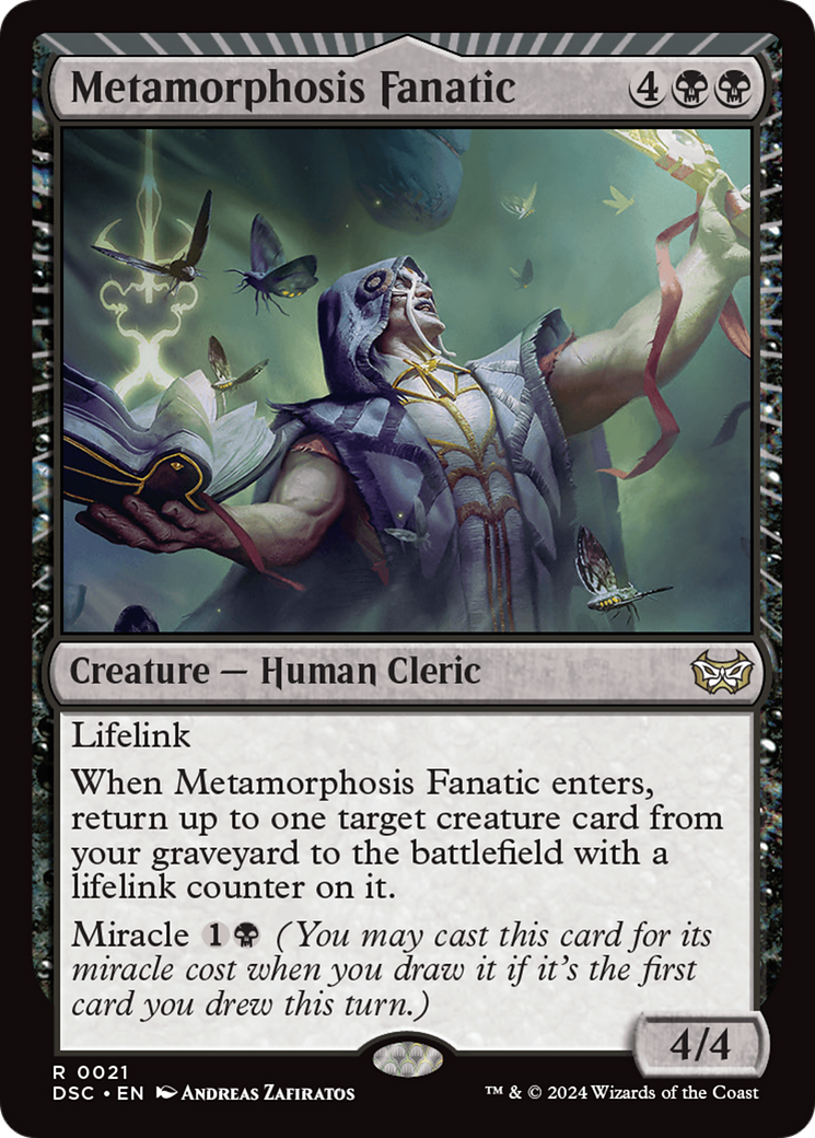 Metamorphosis Fanatic (DSC-021) - Duskmourn: House of Horror Commander: (miracle) - Poke-Collect