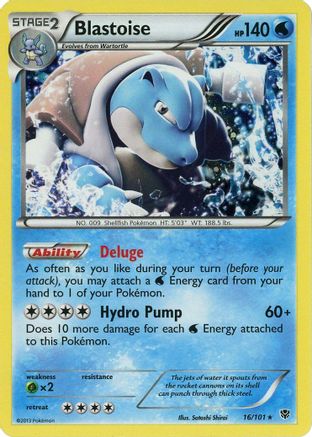 Blastoise - 16/101 (Cosmos Holo) 16 - Blister Exclusives Holofoil - Poke-Collect
