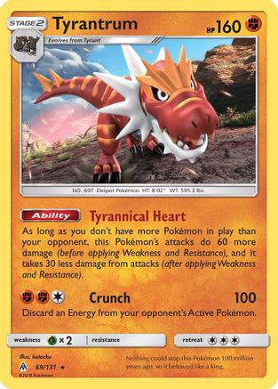 Tyrantrum 69/131 - Forbidden Light Holofoil - Poke-Collect