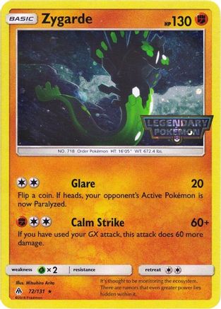 Zygarde - 72/131 (Cosmos Holo) 72 - Miscellaneous Cards & Products Holofoil - Poke-Collect