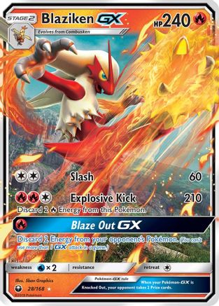 Blaziken-GX 28/168 - Celestial Storm Holofoil - Poke-Collect