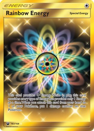 Rainbow Energy 183/168 - Celestial Storm Holofoil - Poke-Collect