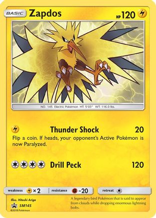 Zapdos SM145/248 - SM Black Star Promos Holofoil - Poke-Collect