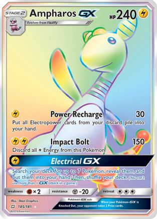 Ampharos GX (Secret) 185/181
