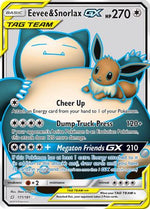 Eevee & Snorlax-GX 171/181 - Team Up Holofoil - Poke-Collect