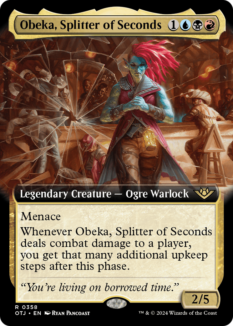 Obeka, Splitter of Seconds (OTJ-358) - Outlaws of Thunder Junction: (Extended Art) Foil - Poke-Collect