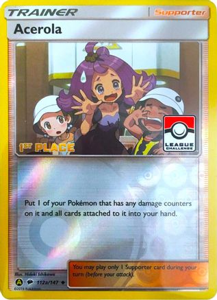 Acerola 112a/147 - Burning Shadows Reverse Holofoil - Poke-Collect