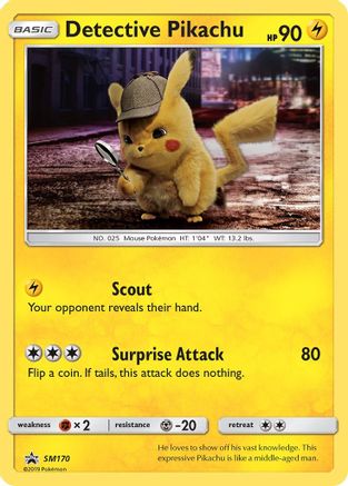 Detective Pikachu SM170/248 - SM Black Star Promos Holofoil - Poke-Collect