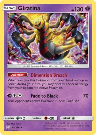 Giratina 86/236 - SM Unified Minds Holofoil