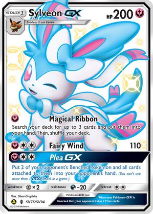 Sylveon-GX SV76/94 - Shiny Vault Holofoil - Poke-Collect