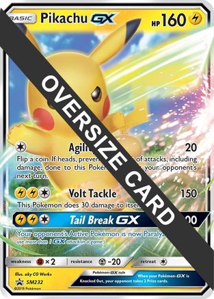 Pikachu GX - SM232 SM232 - Jumbo Cards Holofoil - Poke-Collect