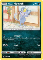 Alolan Meowth 128/236 - Cosmic Eclipse Reverse Holofoil - Poke-Collect