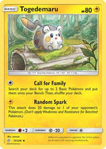 Togedemaru 73/236 - Cosmic Eclipse Reverse Holofoil - Poke-Collect