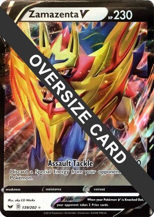 Zamazenta V - 139/202 139 - Jumbo Cards Holofoil - Poke-Collect