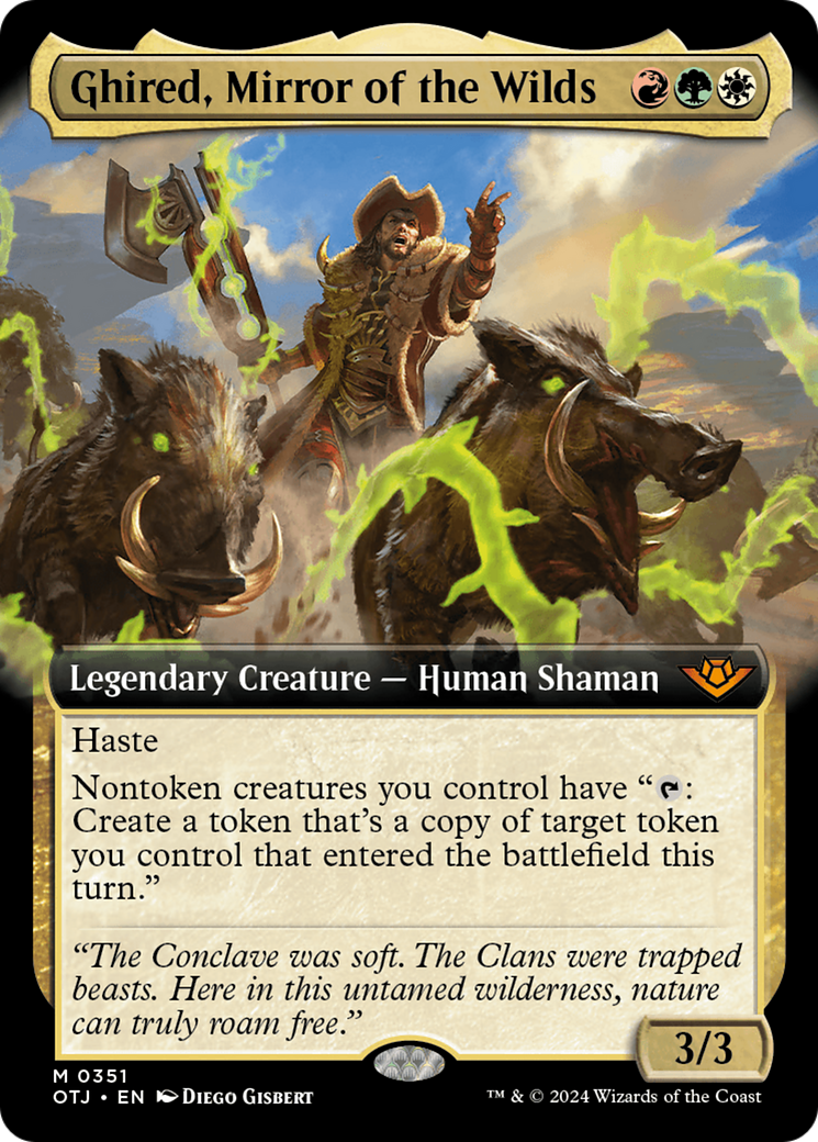 Ghired, Mirror of the Wilds (OTJ-351) - Outlaws of Thunder Junction: (Extended Art) - Poke-Collect