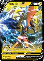 Tapu Koko V 72/202 - Sword & Shield Holofoil - Poke-Collect