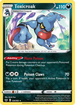 Toxicroak 124/202 - Sword & Shield Reverse Holofoil - Poke-Collect