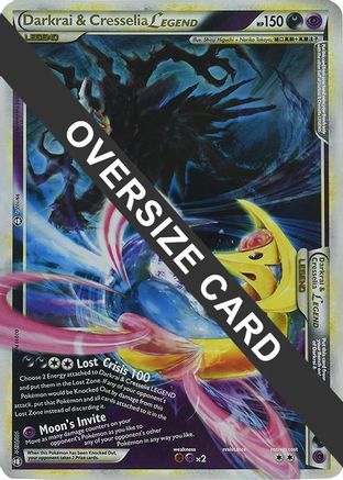 Darkrai & Cresselia Legend - 99/102 & 100/102 (Single Oversized Promo) 99 - Jumbo Cards Holofoil - Poke-Collect
