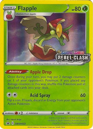 Flapple SWSH022/307 - SWSH Black Star Promos Holofoil - Poke-Collect