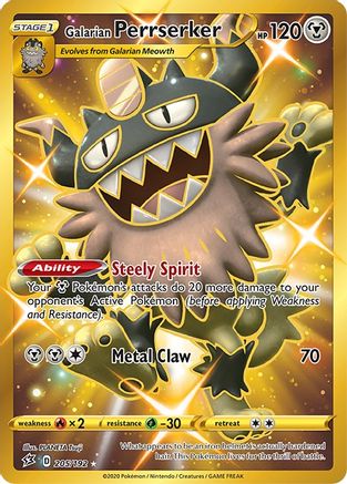Galarian Perrserker 205/192 - Rebel Clash Holofoil - Poke-Collect