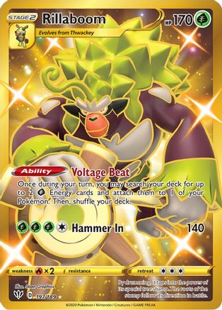 Rillaboom 197/189 - Darkness Ablaze Holofoil - Poke-Collect