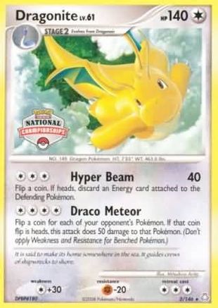 Dragonite - 2/146 (National Championships) 2 - League & Championship Cards - Poke-Collect