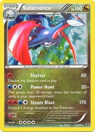 Salamence - 57/108 (Cosmos Holo) 57 - Blister Exclusives Holofoil - Poke-Collect